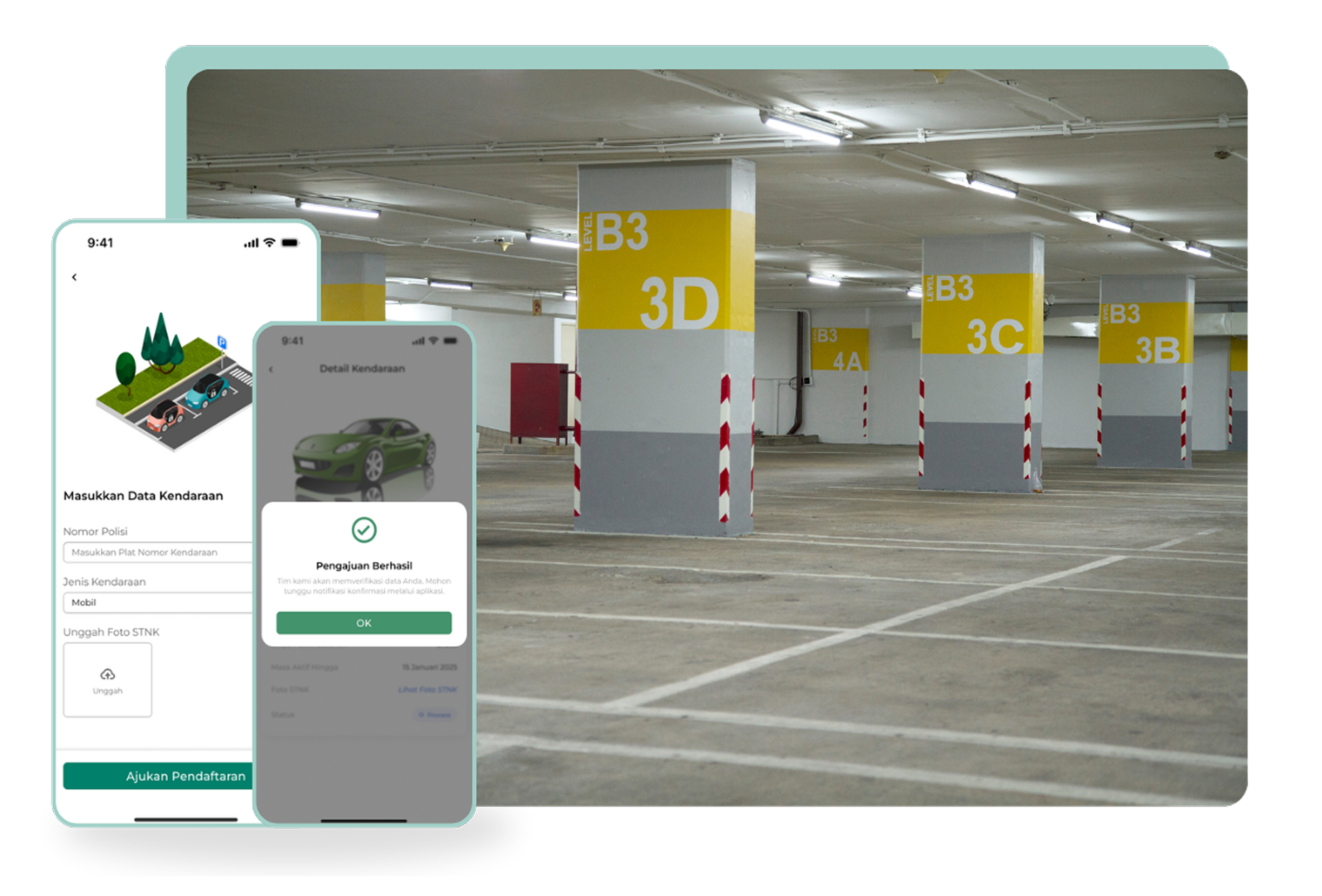 Parking Registration Interface